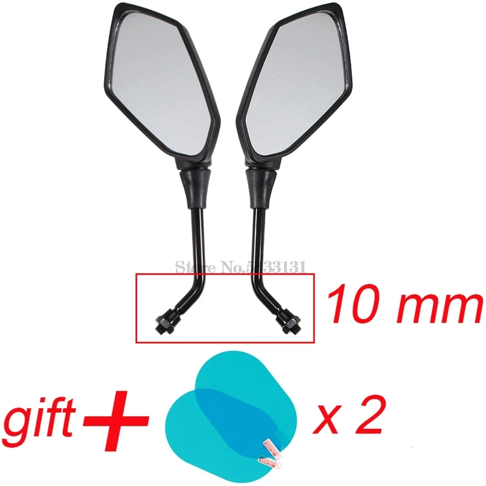 Original Motorcycle Mirrors Side mirror for Drag Star Beta 300 Kymco Downtown Honda Cbf 500 Yamaha with waterproof cover