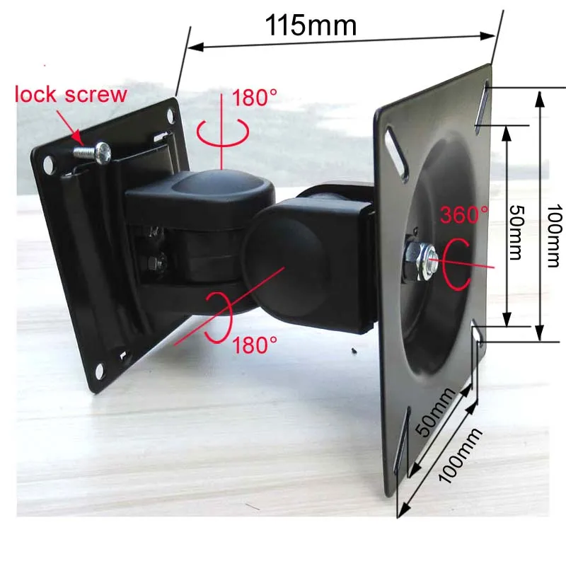 Stali nierdzewnej vesa100x100 75x75 20kg LCD-6 pełnoekranowy 10 \