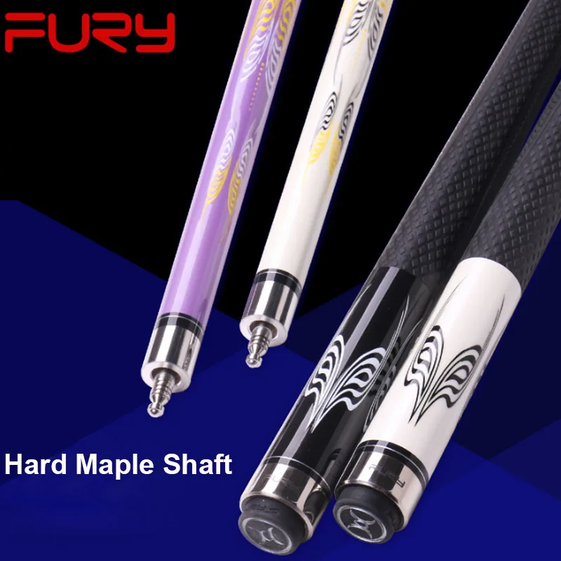 FURY Biliar Tongkat 13 Mm 11.75 Mm Tip Cepat Bersama Hard Maple Poros