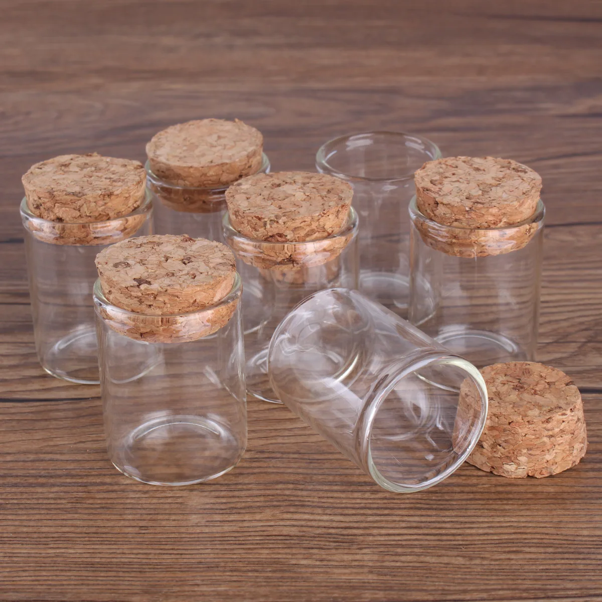 5pcs 15ml 30*40mm Test Tubes Glass bottle with Cork Lids Potion bottles Glass Jars Glass vessels Spice Jars Glass tubes