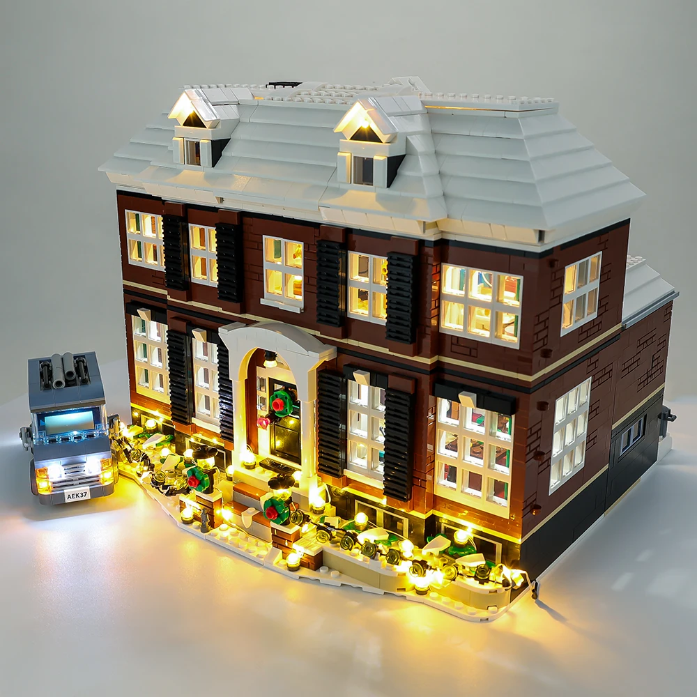 LED Light Kit For Christmas Gift 21330 Home Alone House Street View Building Blocks Bricks  Toy Lamp Set No Model RC Version