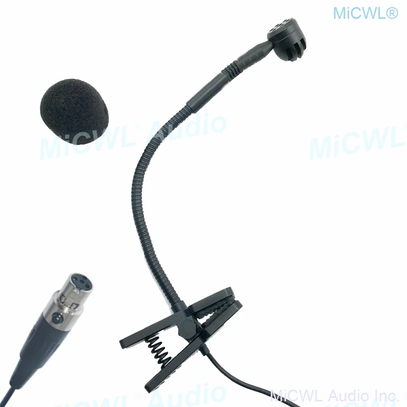 Musical Instrument Condenser Microphone for Saxophone Violin Orchestra Trumpet Gooseneck For Shure 4Pin TA4F Sennheiser 3.5 AKG