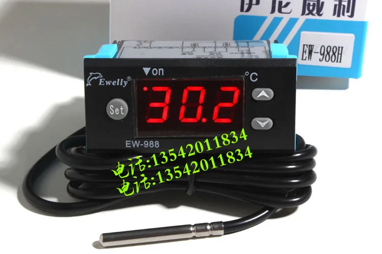 

Ewelly Heating thermostat High precision temperature controller Freezer refrigerator freezer thermostat WE-988 WE-988H