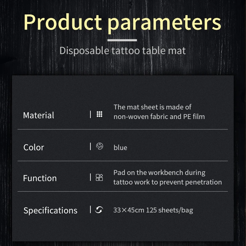 وسادة تنظيف الوشم الأزرق القابل للتصرف ، غشاء مركب مزدوج الطبقة ، ماص ، ورق مريلة طبي مقاوم للماء ، إكسسوارات الوشم #3