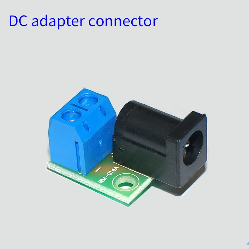 UNISIAN 1/4PCS DC Connector board 5.5*2.1 Jack to 2 pin 5.08 Port  DC Power Adapter