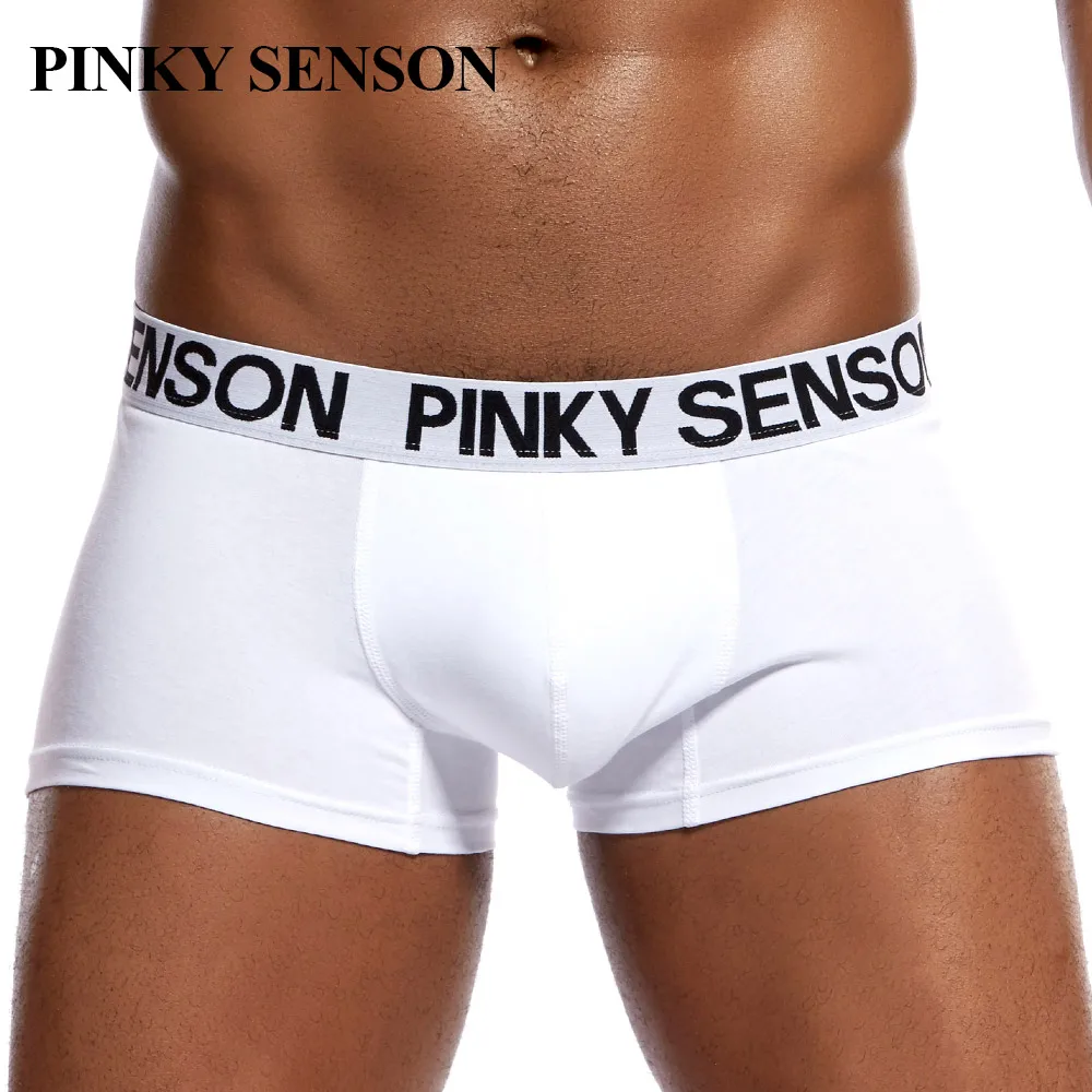 Pinkysenson boxer shorts men underwear трусы breathable cotton male underpants panties homme shorts