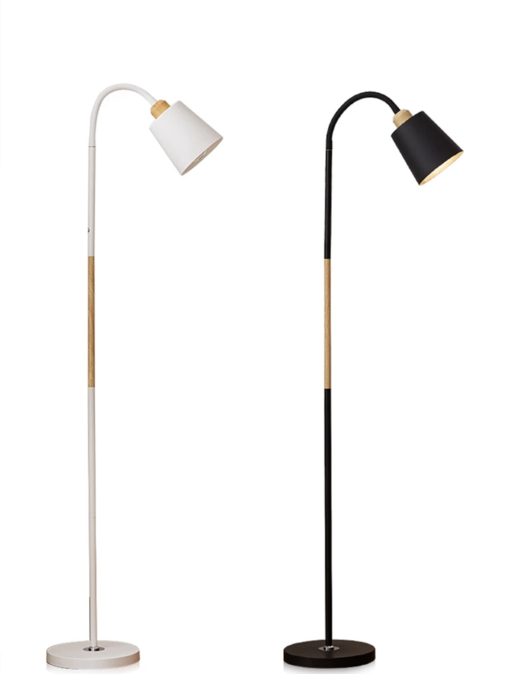

Black White Floor Lamp Modern Nordic Big Sale Floor Lamps Standing Lamp Simple Corner Standing Lamp Corner Light Apartment Lamp
