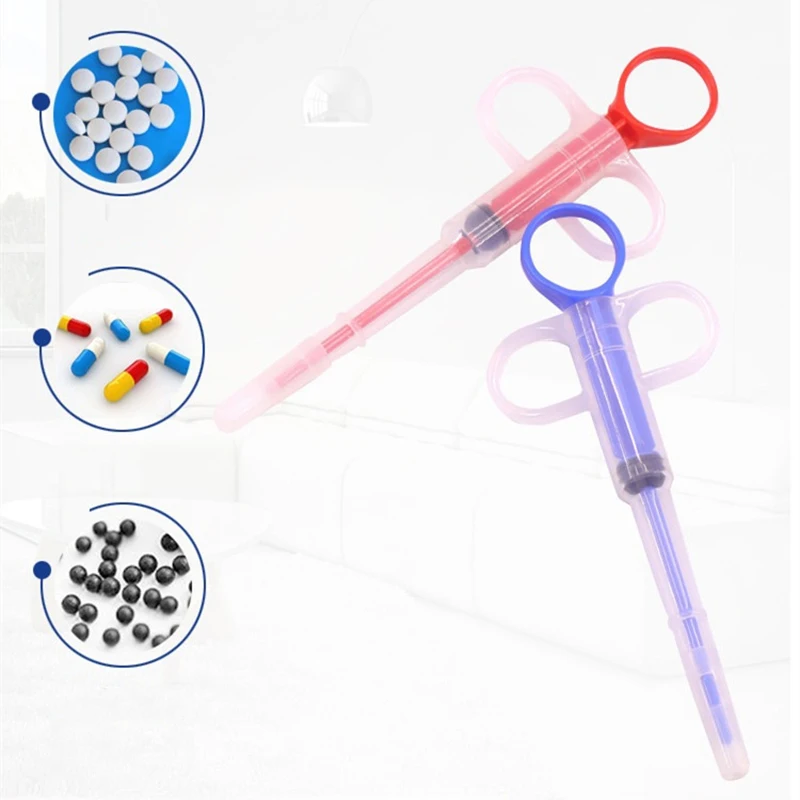 1PCS Pet Medicine Syringe Tablet Pill Gun Piller Push Dispenser Medicine Water Milk Syringe Dog Cat Puppy Feeder Kit