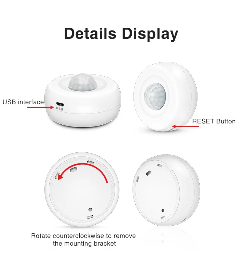 Wifi Motion Sensor Infrared Detector PIR Movement Human Body Motion Sensor Alarm Security Burglar Alarm System IOS Android APP