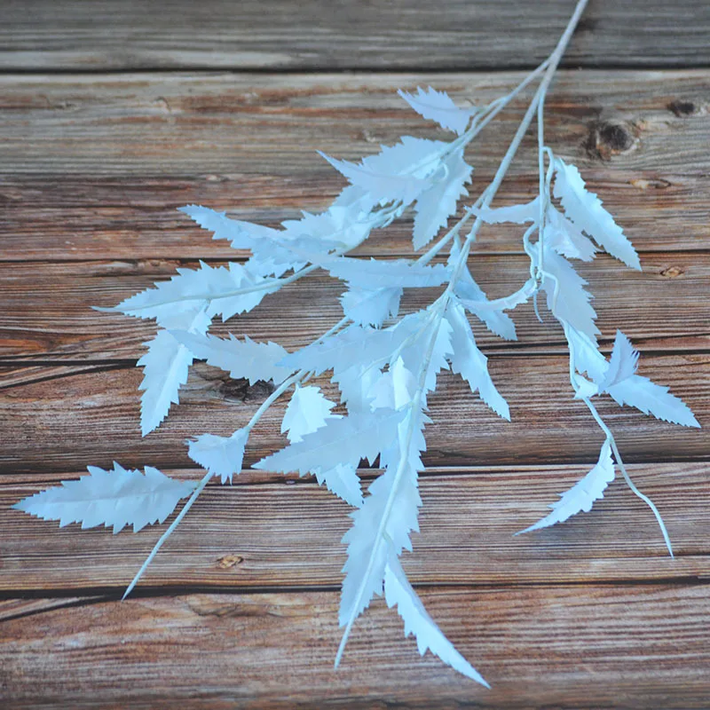 

Artificial Wormwood Silk Leaf for Wedding Arch Wall Landscaping, Floral Home Decor, Flower Accessories, Fake Plants Leaves