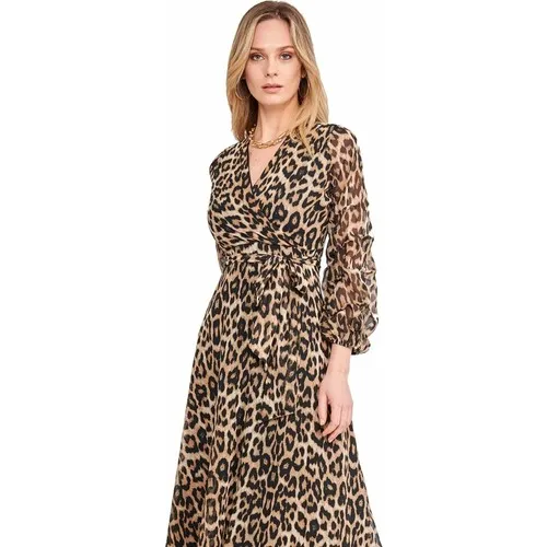 Candlestick Women 3298 Leopard Dress M Size Medium From Turkey