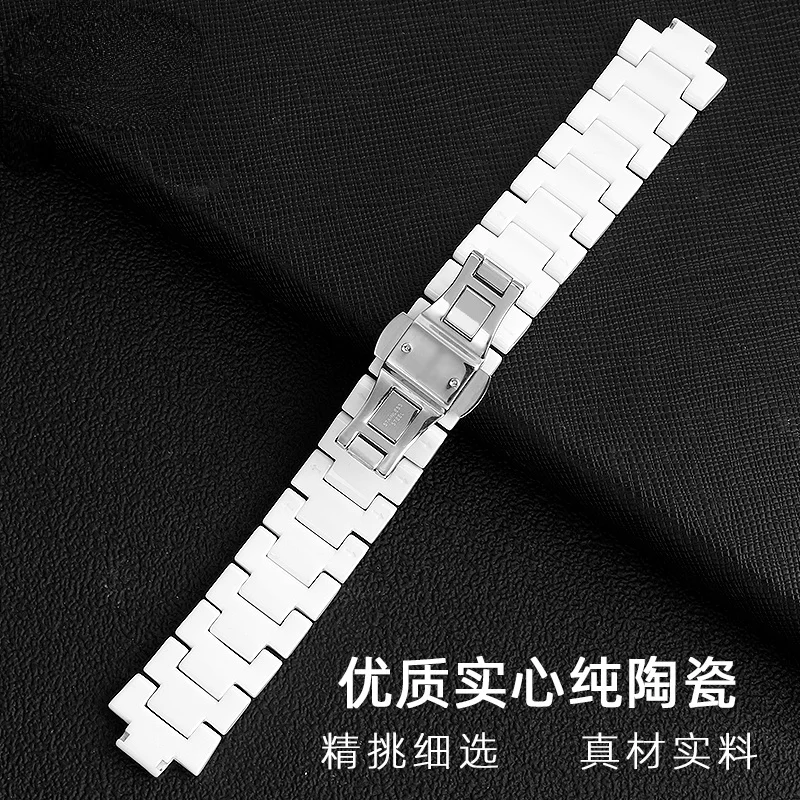 For Armani Ceramics Watch Band Ar1426 1425 1472 1456 1443 1404 1421 White