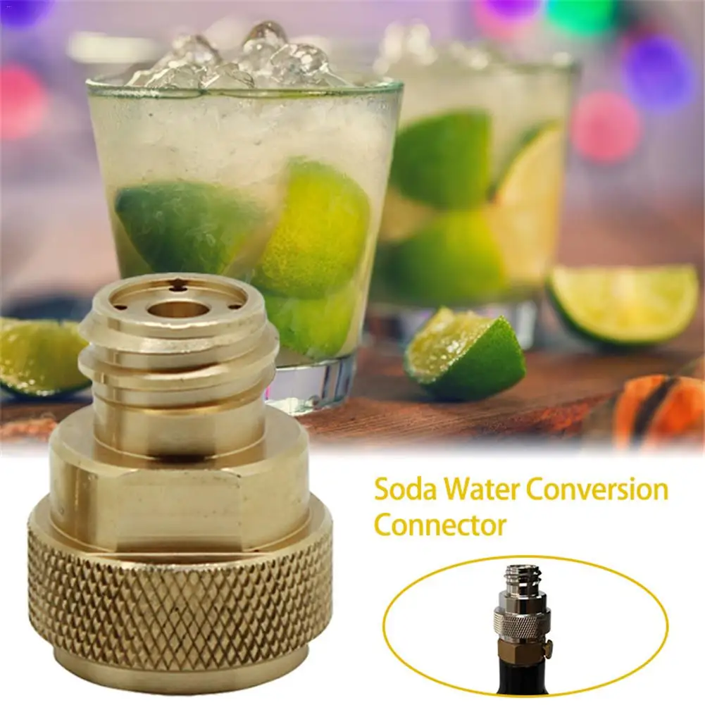 Soda Water Conversion Connector With L Shape Wrench Interface TR21-4 G1/2 Easy Gas Refilling Sporting Adapter