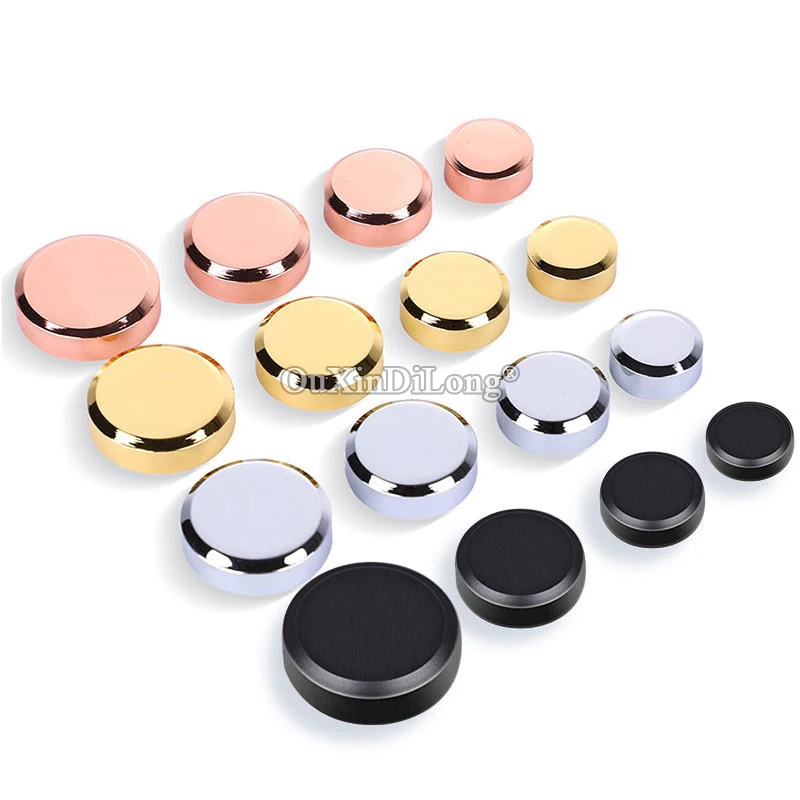 Luxury 200PCS Glass Advertising Mirror Nails Acrylic Sign Billboard Fixed Screws Decorative Caps+Copper Ring+Screw+Shim