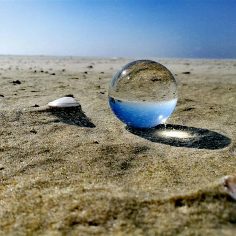 3/5/6CM Crystal Round Seed Beads Photography Glass Crystals Craft Color Magic Natural Glass Balls Gift  for Photo Shooting