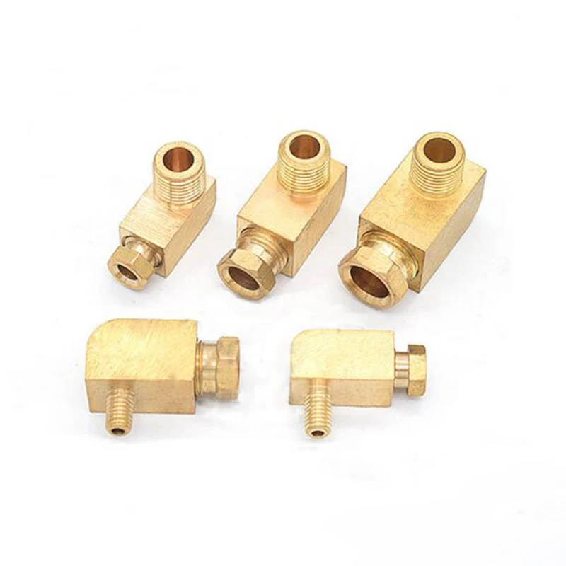 Giunto di accoppiamento connettore lubrificazione adattatore dritto rame 5mm 6mm 8mm 1/8 1/4 3/8 1/2 "M10*1 M8 * 1 filetto femmina