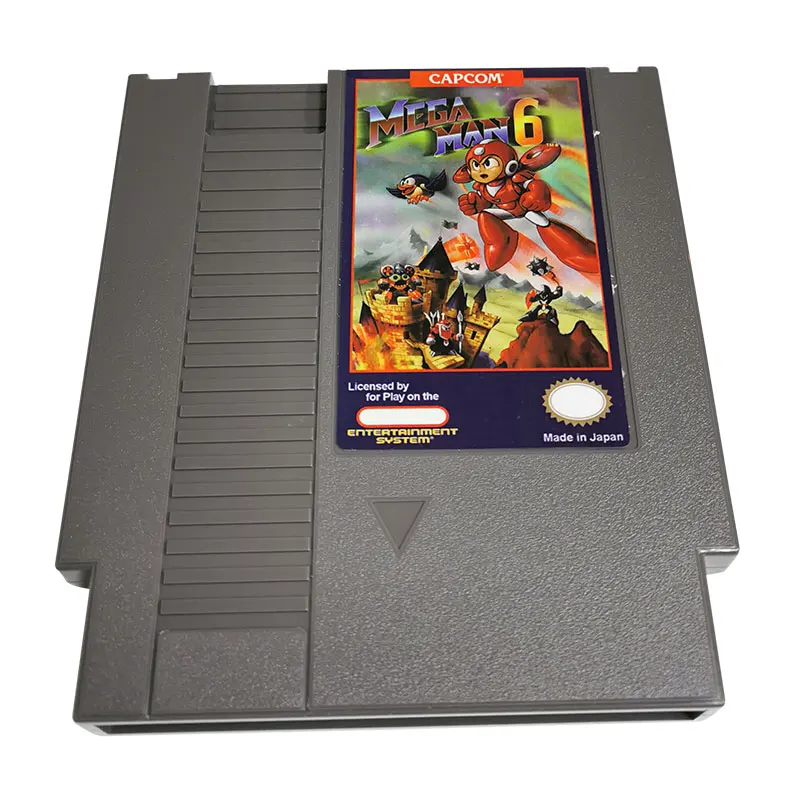 Cartucho de megaman6-Game para consola, Tarjeta Única de 72 pines, NTSC y PAL