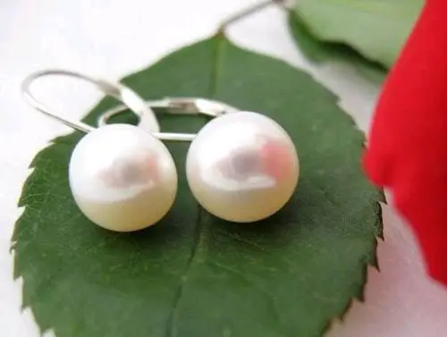 

Natural 9-10MM/10-11MM AAAA pearl 925s earrings(4color can choose)jewelry