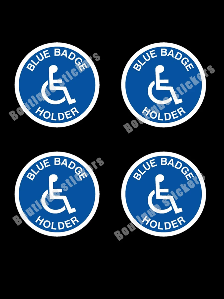 Blue Badge Disabled Car Stickers Mobile Window Decals Vinyl Stickers Decals Car Window Body Decoration Stickers Accessories