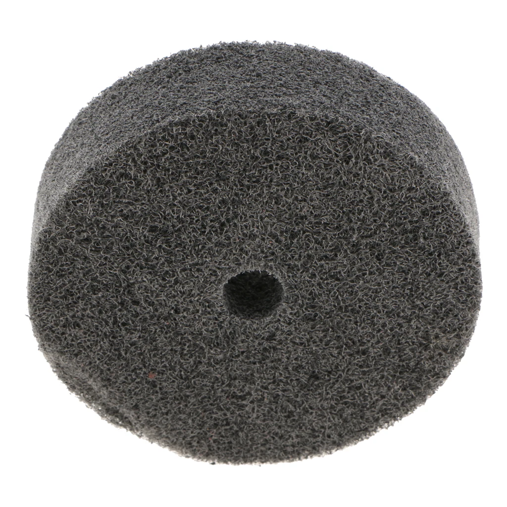 Grey 3'' Nylon Fiber Wheel Replacement Grinding Wheel for Bench Grinder