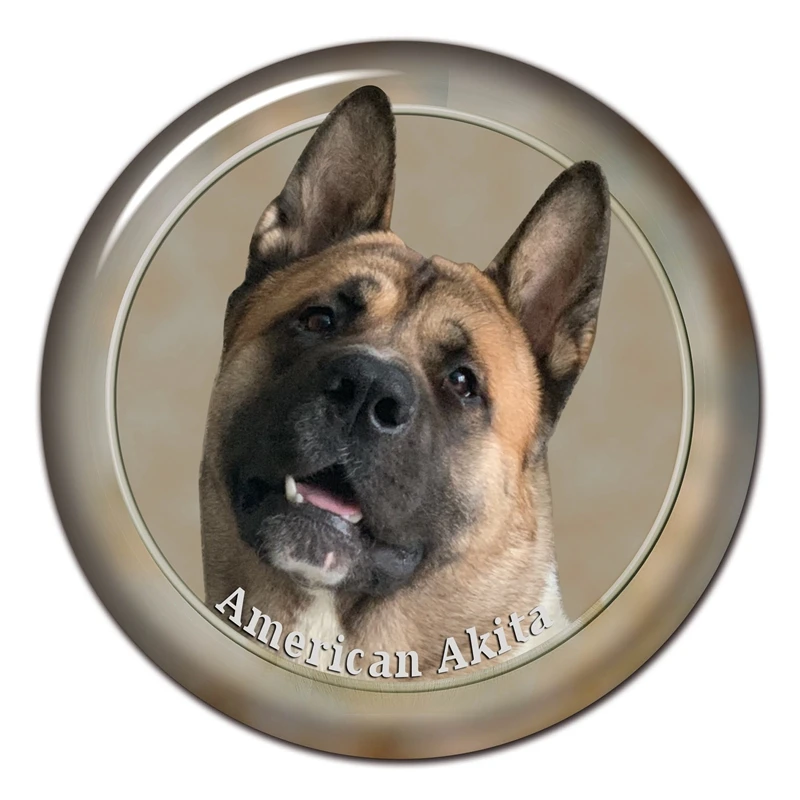 41603# Various Sizes PVC Decal American Akita Dog V3 Car Sticker Waterproof For Bumper Rear Window Laptop Refrigerator Toilet