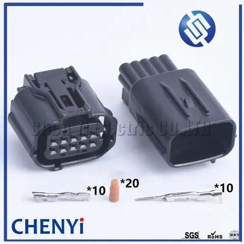 도요타 90980-12380 방수 자동차 소켓 레이더 센서 거리 센서 커넥터, 10 핀 12380, 6189-1134 6188-0696, 1 세트