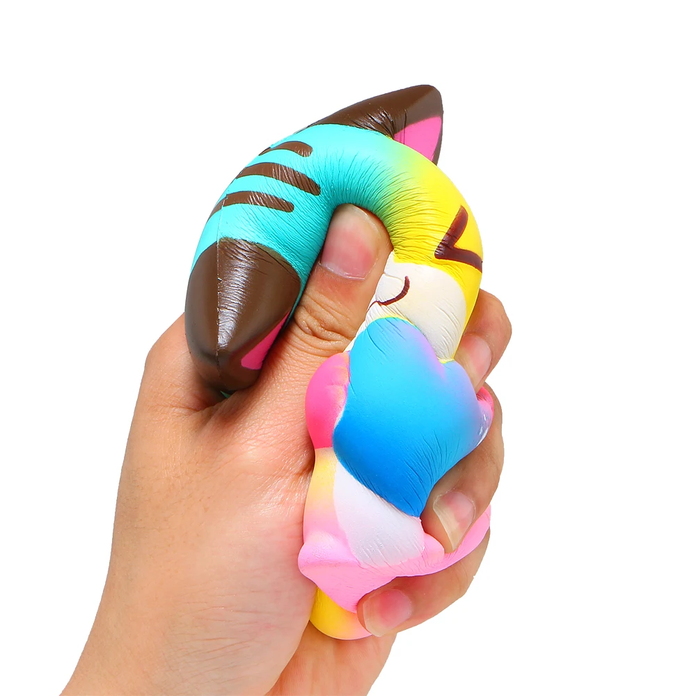 Kawaii Cat Squishies Jumbo Squeeze Squishy Adorable Aniaml Slow Rising Squeeze Scented AntiStress Relief toy for children