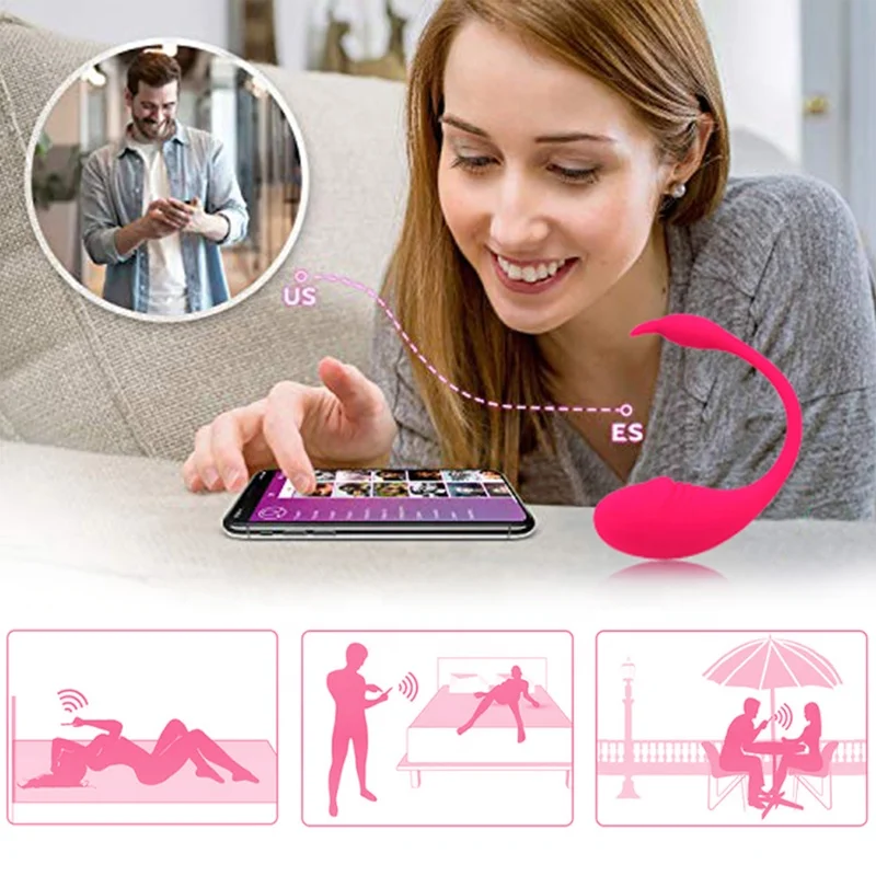 Magicpartner-Gode à distance Ohmibod sans fil pour femme, jouet sexuel féminin, jouets sexy pour adultes, culotte vibrante en forme d'œuf, nouveau