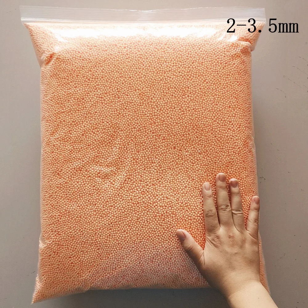 250 g/Beutel Macarons 2–3,5 mm 4–6 mm Pastell-Mini-Schaumperlen, bunte Styropor-Styropor-Füllkugeln, Basteln, DIY – Detail 4