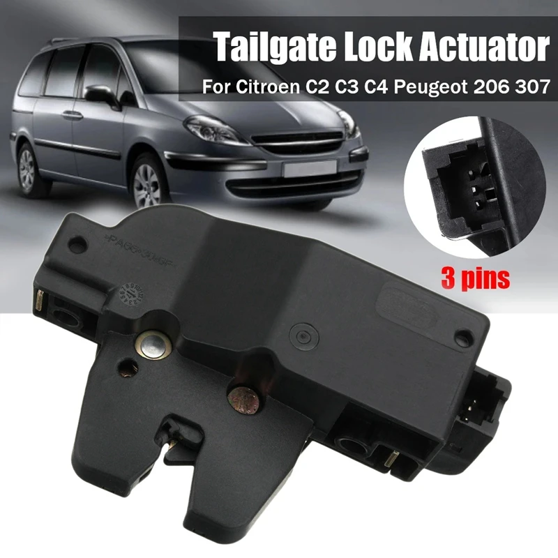 Tailgate Central Lock Actuator for Citroen C3 C4 Picasso Peugeot 307 9646091580