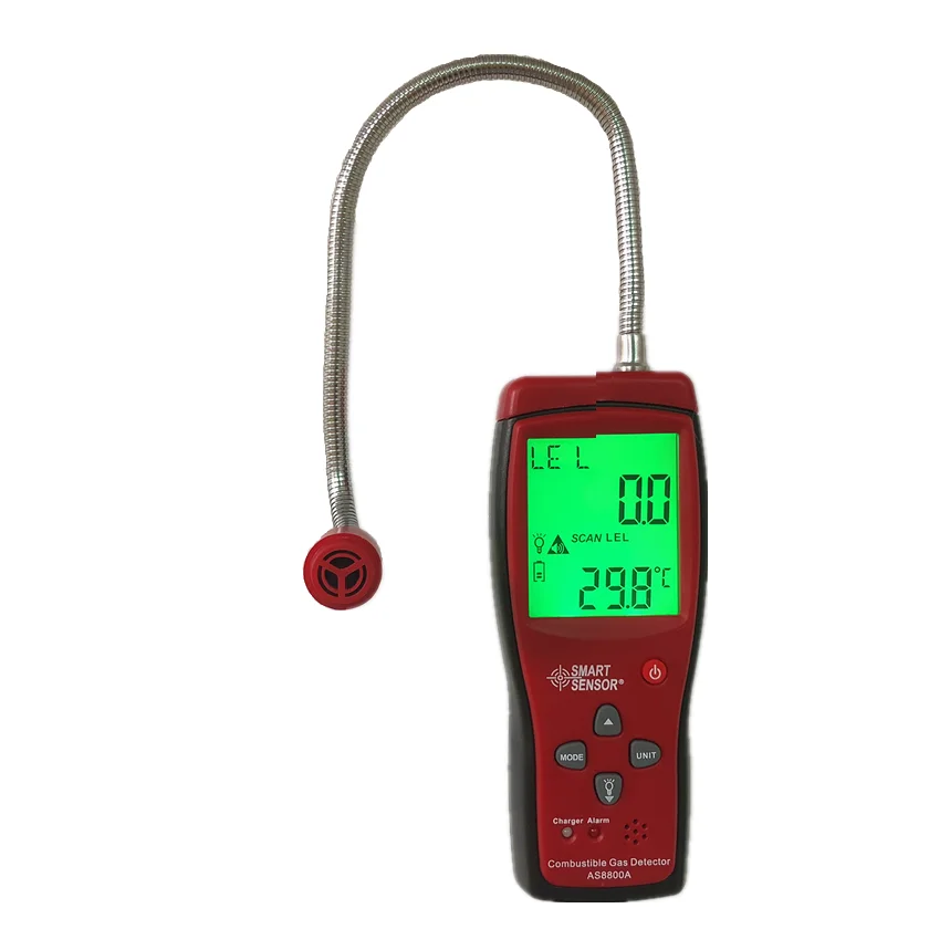 

Smart Sensor AS8800A Combustible Gas Leak Detector Natural Gas Coal Gas Methane Toxic Gas Tester Air Quality Monitor Analyzer