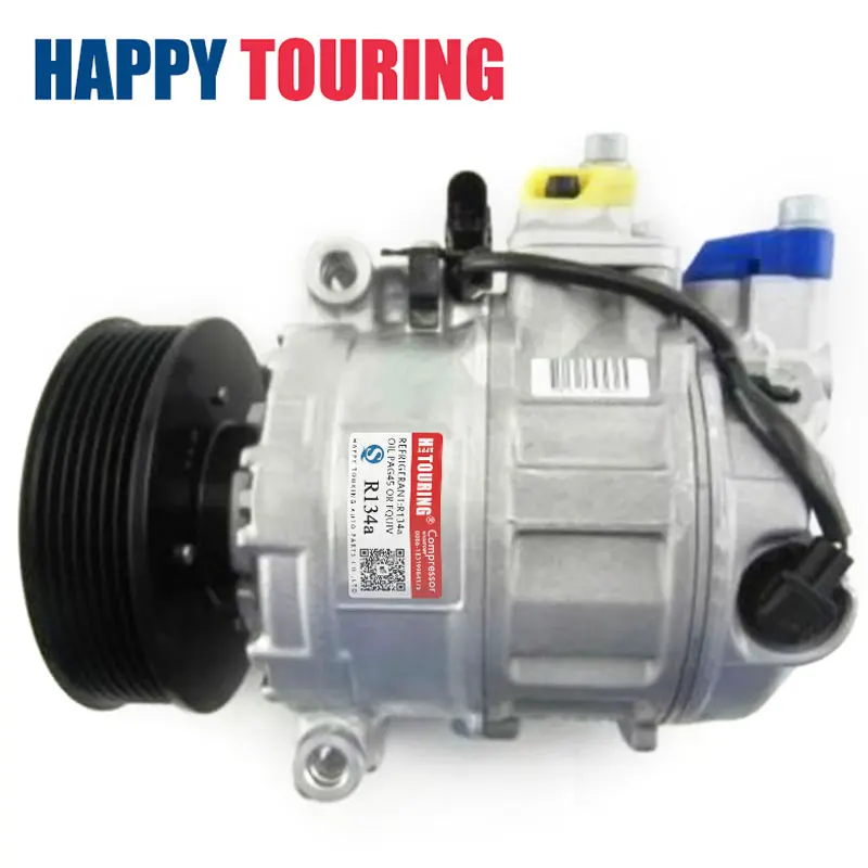 Auto AC Compressor For Porsche/ Audi A8 / VOLKSWAGEN TOUAREG 4.2L FSI V8 TRANSPORTER 437100-5450 447190-7600 DCP32051 7L6820803E