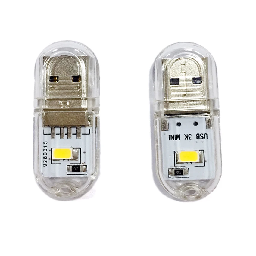 Tragbare USB Licht Mini Tasche 2 LEDs Lampe Nachtlicht USB Keychain Licht für Power Bank PC Laptop Notebook Computer Camping