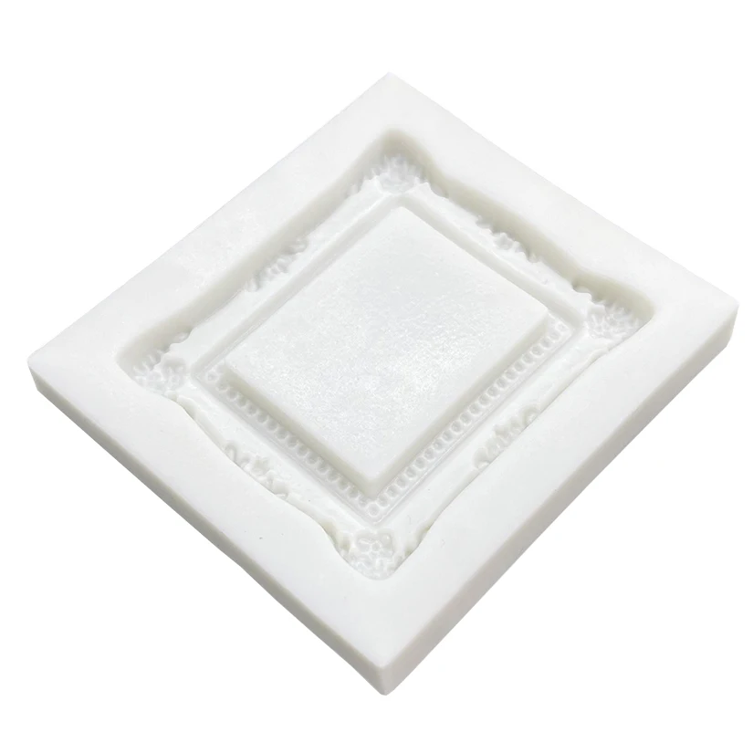 Photo Frame Silicone Mold Fondant Chocolate Sugarcraft Mold Cake Decorating Tools Baking Accessories