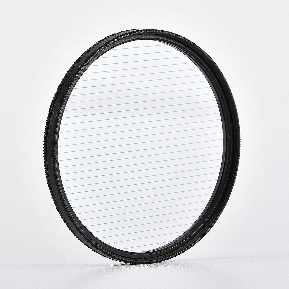 Rainbow Blue Streaks Efeito Filtro, Circular Lens Flare, 77mm, 82mm, Fit para Canon, Nikon, Sony, Pentax, Fuji, Olympus Camera, Cinematic