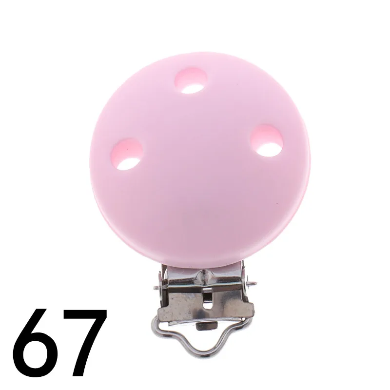 ATOB 10 個おしゃぶりクリップシリコーンラウンドおしゃぶりクリップ DIY ベビーおしゃぶりダミーチェーンホルダーなだめるおしゃぶりアクセサリー