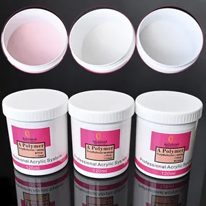Professioneller Nagel -Acrylstaub mit Kasten, Kristallskulptur, baualem Polymer, Nagelverlängerung, Staubkunst, Rosa und Weiß, 120 g, Gy 10 Hauptverkäufe Acrylpulvernägel - №5