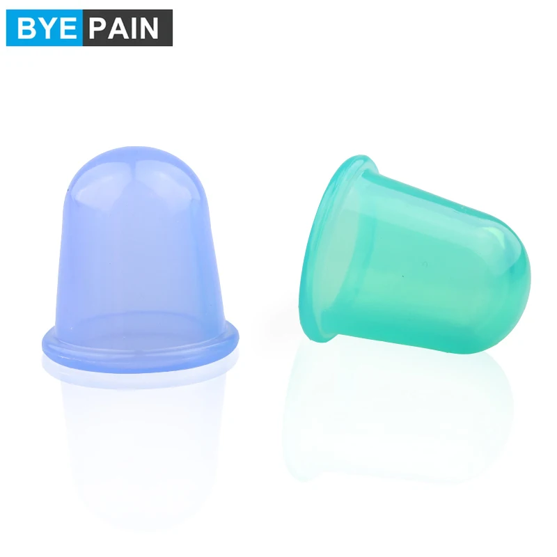 1 pçs byepain cuidados de saúde corpo cupping copo anti celulite vácuo silicone massagem cupping copos 5.5cm * 5.5cm