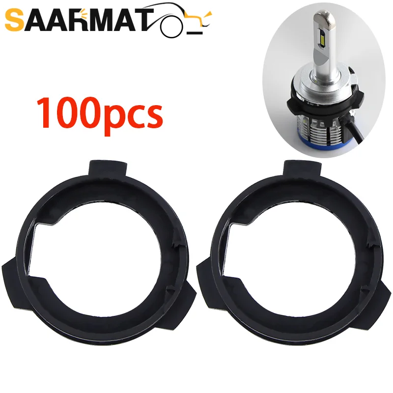 100×H7 LED Headlight Retainer Clip Base Holder Headlamp Socket Adapter For VW polo Lavida Lamando Touran Tiguan Skoda Octavia