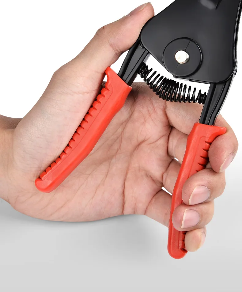 Multifunktionale automatische Abisolierzange HS-700A/B Crimpzange für Kabelenden 0,25-6 mm² Netzwerkkabelklemme und -schneider – Detail 6