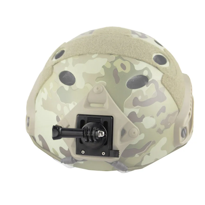 VULPO-Tactical capacete Base adaptador, montagem fixa para Gopro HD herói câmera, RÁPIDO, MICH, Wendy, NVG, M88, capacete acessórios