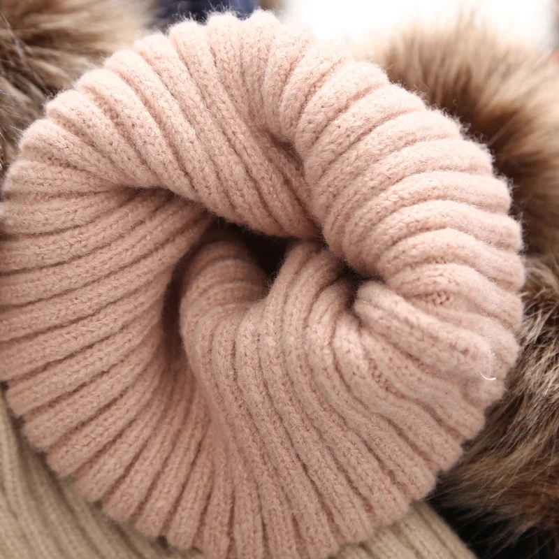 Winter Kids Knitted Hat Beanie For Baby Infant Girls Boys Warm Pure Color Thickened Ball Newborn Photography Autumn