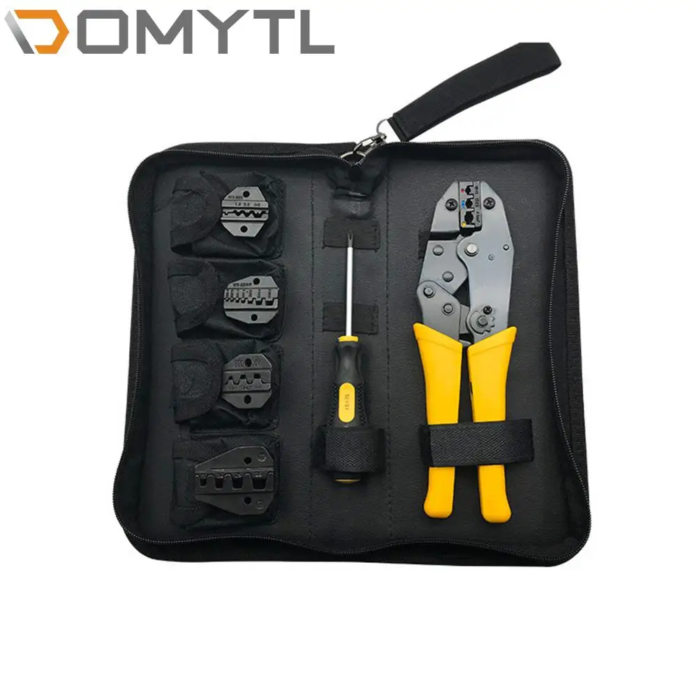 Connector Wire Stripper Kit Pressing Butt Crimping Plier Multi-functional Hand Tools Portable Storage Bag Replaceable