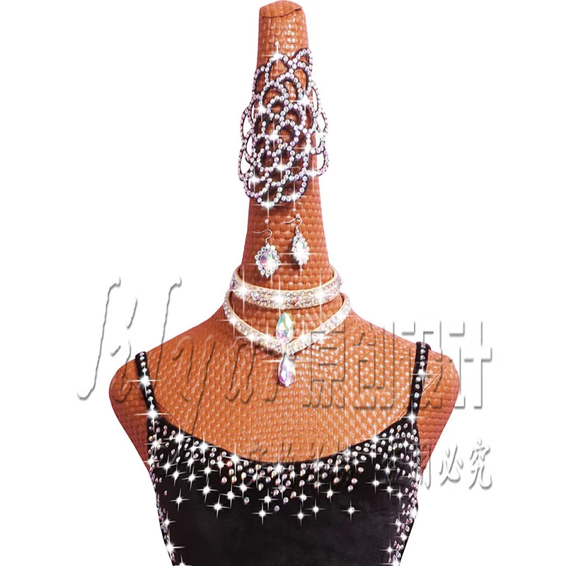Latin Dance Pole Dancing Competition Dress Costumes Skirt Performing Dress Steel Pipe Girl Customize Women Stretch Velvet