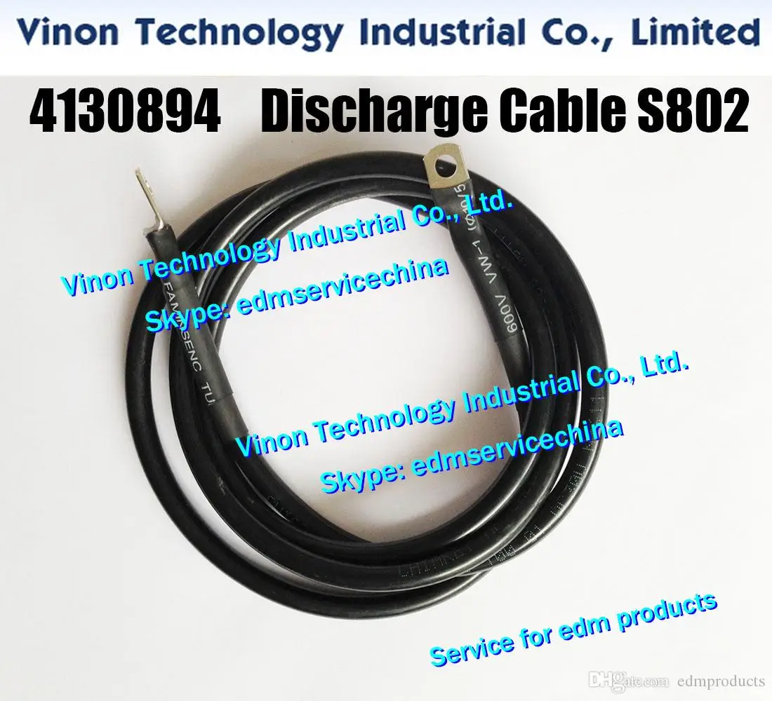 (4pcs/bag) 4130894 edm Discharge Cable L=1100mm S802 for Sodic JL,G,EPOC,AW,BF,PGW,AP,A,AQ Wire Cut machine 0250728 power cable