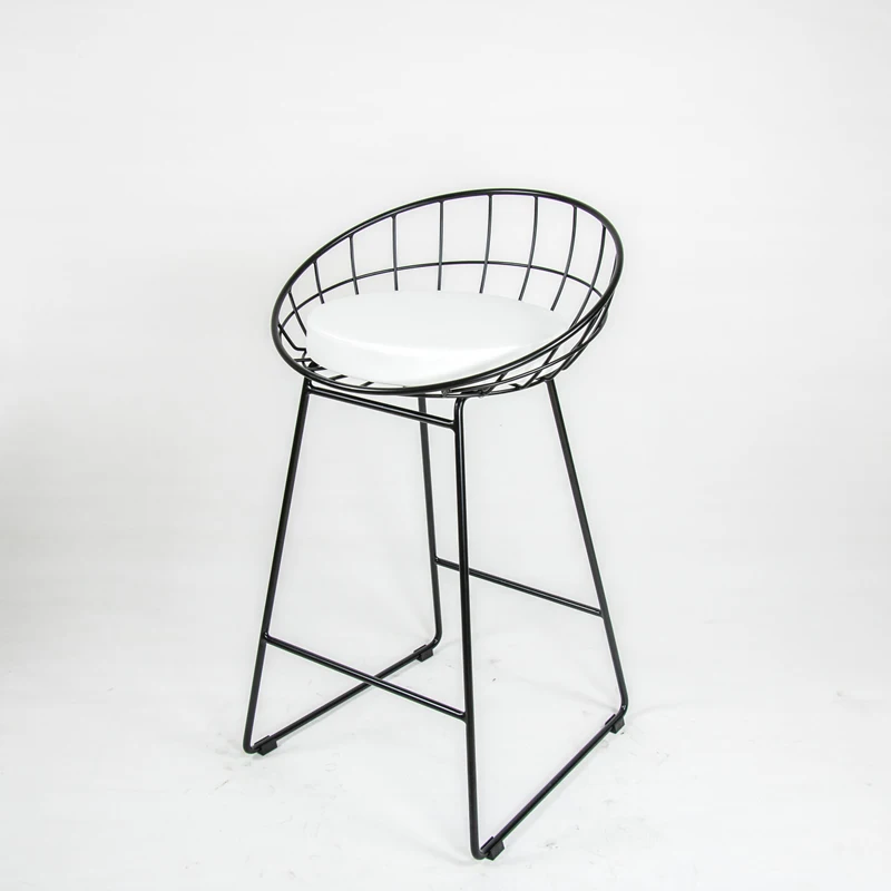 U-BEST Nordic Round Back Metal Wire Bar Chair Wedding Counter Stool party chair with powder coated finish