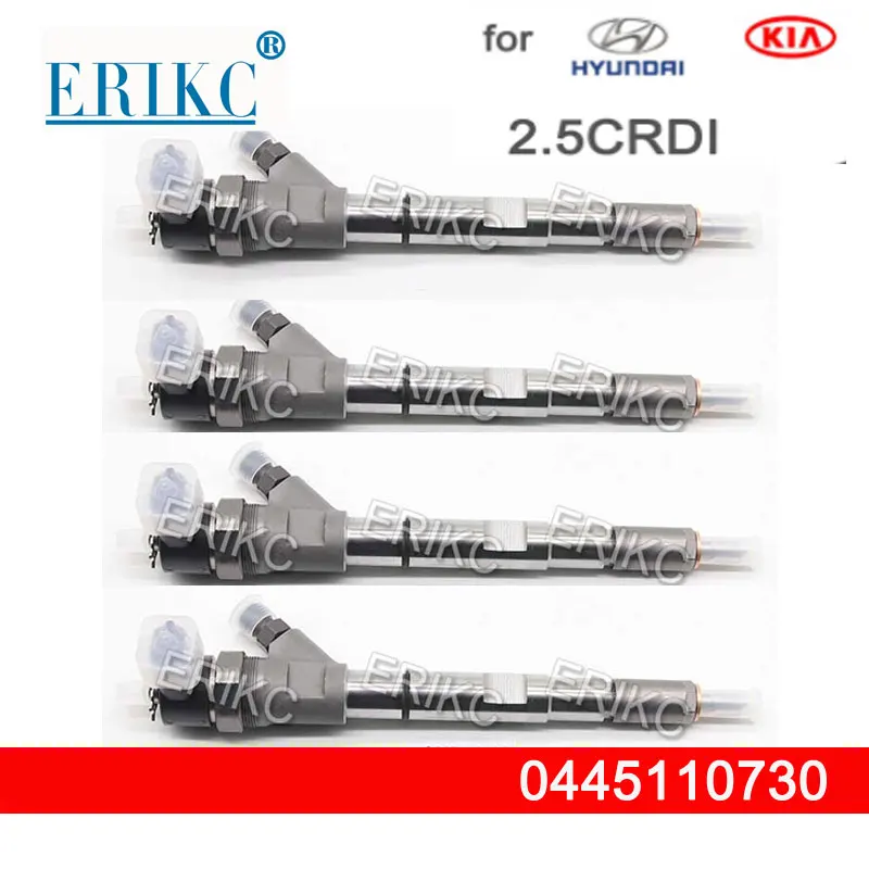 

4PCS 0445110730 Genuine Common Rail 0 445 110 730 Auto Fuel Oil Diesel Injector 0445 110 730 for Hyundai 338004A000 338004A150