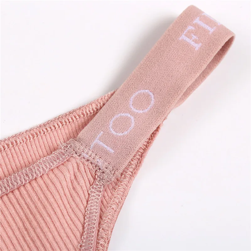 FINETOO 3Pcs/set Women Thongs Fashion Letter Cotton Panties M-XL Female Underpants Ladies Sexy Underwear Women Bikini Panty New