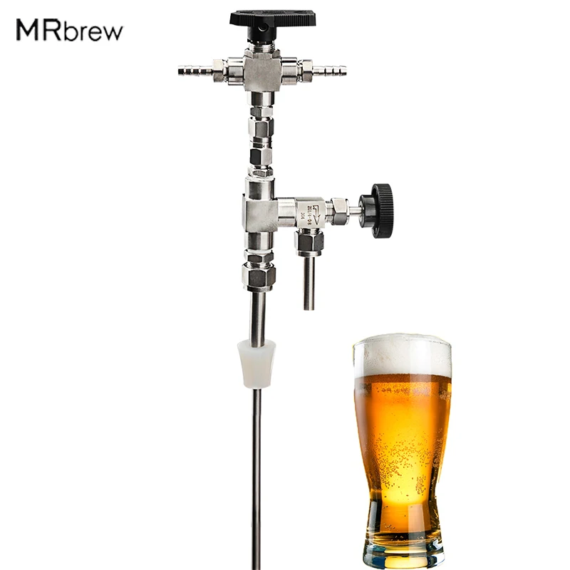 Counter Pressure Beer Bottle Filler,Homebrew Beer Gun,Stainless Steel Food Grade Bottling Wand For Beer & Wine,Beer Brewing Tool