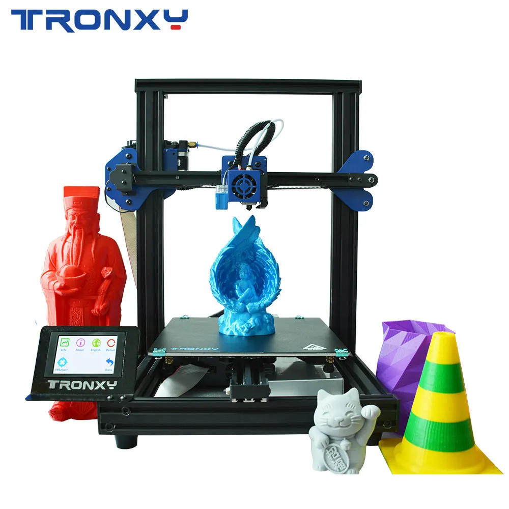 Imagem -03 - Tronxy Xy2 Pro Rápido Conjunto Retomar Função de Impressão Impressora 3d Kits Faça Você Mesmo com Atualizado Ultra Silencioso Mainboard & Titan Extrusora